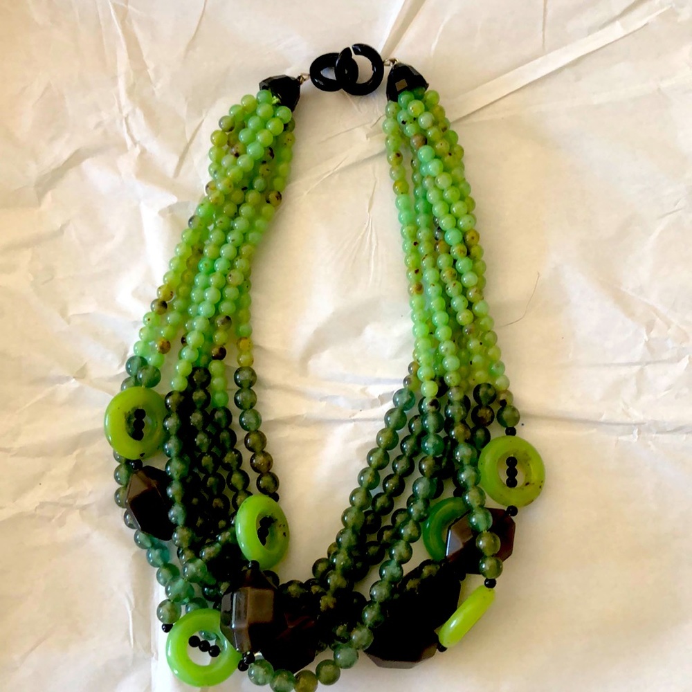 Vintage beaded choker necklace